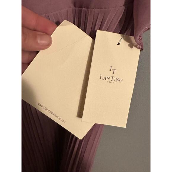 LanTing Bride Midi Dress Mother Of Bride/Groom Bridesmaid Lined V Neck NWT - Picture 6 of 13